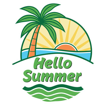          Summer vibes vector illustration.
