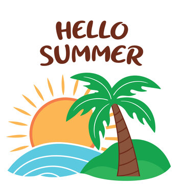          Summer vibes vector illustration.
