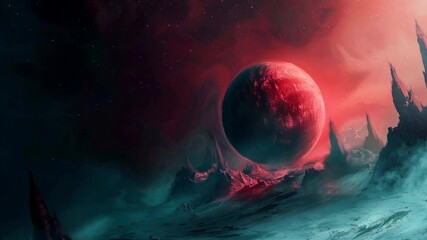 Wall Mural - meteorites and asteroids, sifi background