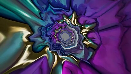 Poster - surreal dream corridor with abstract twists and vibrant colors