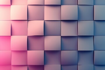 Fototapete - Subtle modern checkerboard pattern in soft tones with smooth lighting and elegant depth effect enhances contemporary design aesthetics