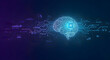© ENDRY - Artificial intelligence brain with circuit board and data visualization
