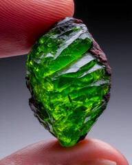 Aufkleber - Glorious nephrite from Wyoming reflecting vibrant hues under soft light
