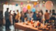 © Jane Kelly - Birthday party. Happy people gathering. Blurred background