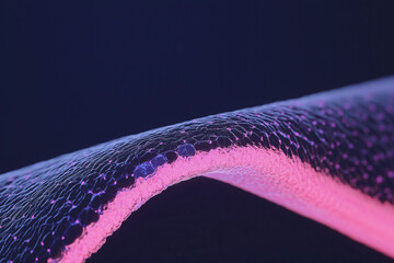Poster - Abstract Lily Petal: This image highlights the delicate texture and vibrant colors of a lily petal, showcasing its elegant curves and subtle details.