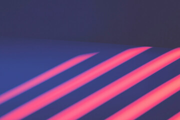 Poster - Abstract Geometric Lines: A striking display of light and shadow, featuring bold, diagonal lines in vibrant hues, creating a dynamic and artistic composition.