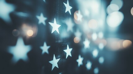 Wall Mural - abstract stars on a dark background