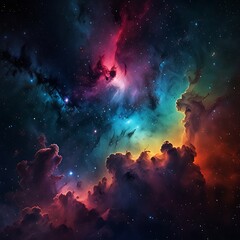 colorful space galaxy cloud nebula. stary night cosmos. universe science astronomy. supernova backgr