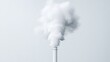 © Kaminashi Nozomi - Industrial pollution plume rising from a factory chimney
