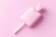 © bambang - Pink popsicle, 3D rendering,  pastel aesthetic
