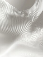 Leinwandbilder - Sleek geometric pattern of white lines on soft gray background creating a minimalist digital art aesthetic with smooth textures