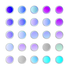 Fototapete - Abstract Background Illustration Of Circles With Gradient Colors And Transparency