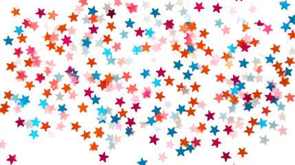 Fototapete - Abstract Illustration Of Colorful Stars Against Black Background