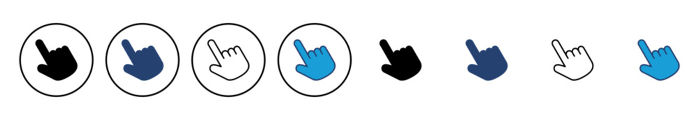 Poster - hand cursor icon. cursor icon vector. hand cursor icon click