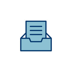 Poster - Archive folders icon vector isolated on white background. binders vector icon. Archive storage icon.