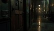 © ram - Dark And Gloomy Wet Urban Corridor At Night