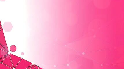 Poster - An abstract design with pink gradients and geometric shapes shown