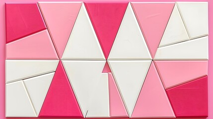 Poster - A geometric abstract artwork featuring a colorful combination of triangles