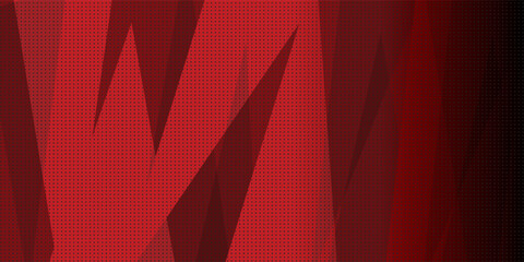 Poster - dark red tech minimal background with abstract stripes and dots. vector illustration