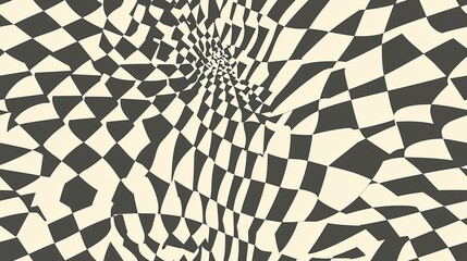 Poster - Geometric Pattern Wallpaper with Clean Design and Square Motifs