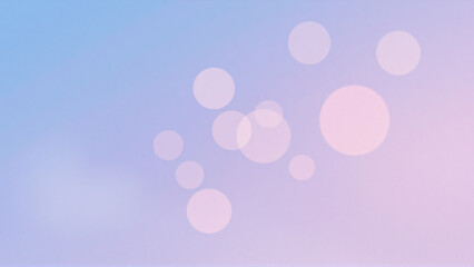 Aufkleber - soft pastel gradient background in blue and pink with bokeh lights. dreamy and gentle backdrop with 