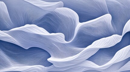 Wall Mural - Abstract artistic rendering of flowing fabric shapes in light colors
