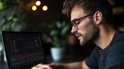 Aufkleber - Immersive Data Visualization Sleek Urban Professional Analyzing Real-Time Environmental Analytics with Next-Gen Digital Intelligence Dashboard