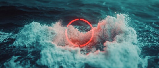 Poster - Immersive Maritime Defense Tech AI-Powered Underwater Surveillance with Cinematic Targeting Visualization - Next-Gen Naval Threat Detection Dynamics