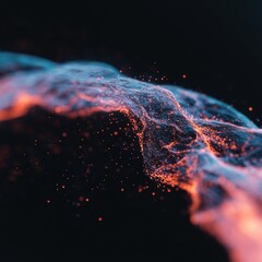 Leinwandbilder - Quantum Fusion Visualization Luminescent Neural Network Dynamics Revealing Cutting-Edge Digital Transformation and Innovative Tech Ecosystem Evolution