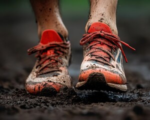 Poster - Performance Redefined Rugged Athletic Footwear Capturing Extreme Trail Running Resilience and Urban Endurance Innovation for Next-Gen Athletes