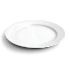 Poster - Blank white plate for packaging design and branding presentations