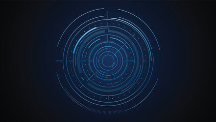 Poster - ui hud screen tech system innovation concept background template. vector illustration