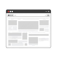 web browser window mockup