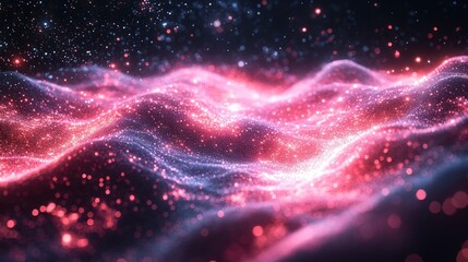 Cosmic web of interconnected nodes representing digital ecosystems