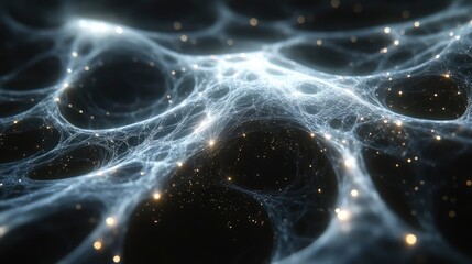 Network of light beams forming digital tree structures