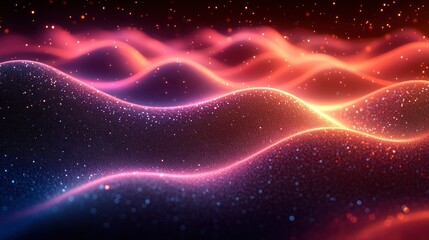 Abstract representation of digital retail using flowing patterns