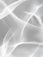 Fototapete - Sleek geometric lines create a minimalist aesthetic on a soft gray background, portraying a modern digital art experience highlighting smooth elegance