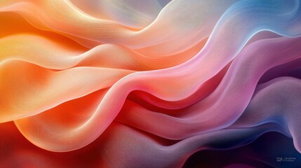 Abstract representation of digital fashion using flowing patterns