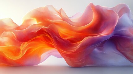 Abstract representation of digital fashion using flowing patterns