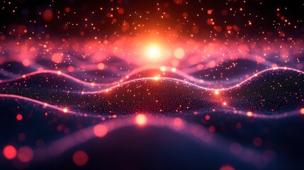 Network of light beams forming digital social connections