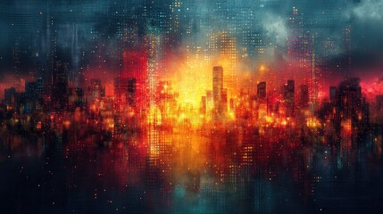 Abstract representation of digital entertainment using patterns