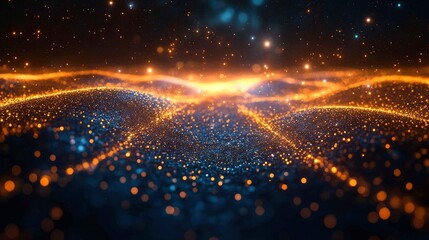 Network of light beams forming digital architecture plans