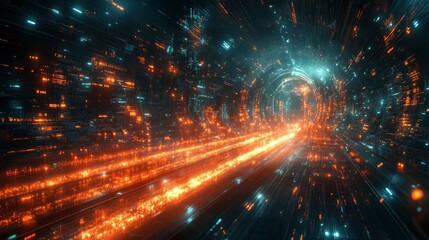 Network of light beams forming digital architecture plans