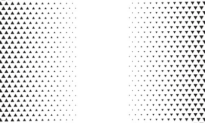 Leinwandbilder - abstract black triangle halftone pattern art can be used background, banner, poster.