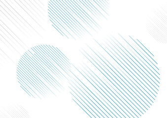 Aufkleber - Blue minimal lines arranged in a circle abstract tech background. Vector tech futuristic design