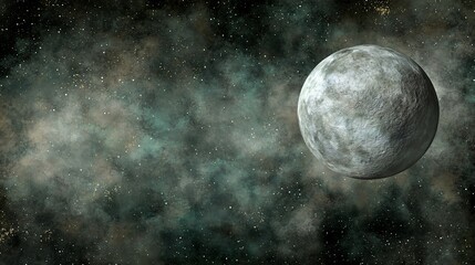 Wall Mural - Celestial body in a colorful, stardust-filled cosmic space environment