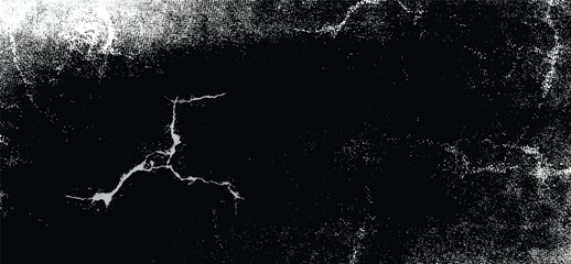 Wall Mural - Abstract grunge cracked background. Monochrome abstract grunge black and white illustration	
