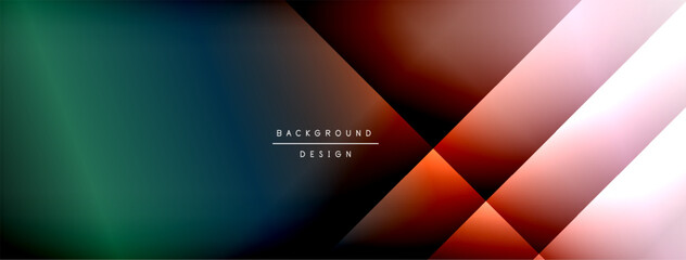 Fototapete - Abstract gradient background. Dark teal transitions to red. Diagonal lines create dynamic composition. Minimalist design with text overlay. Modern aesthetic.
