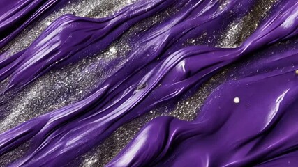 Poster - Abstract purple paint strokes with sparkling glitter for luxurious backgrounds