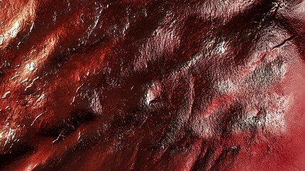Poster - Abstract Red Metallic Texture for Backgrounds and Designs, Creates a Deep Visual Effect